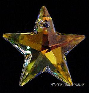 New Sunburst Aurora Swarovski Crystal Star Prism
